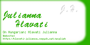 julianna hlavati business card